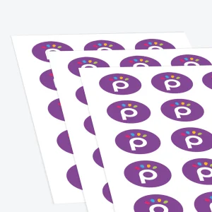 Round Stickers - Supplied in Sheets