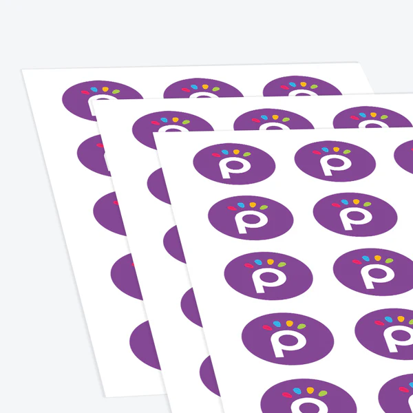 Round Stickers - Supplied in Sheets